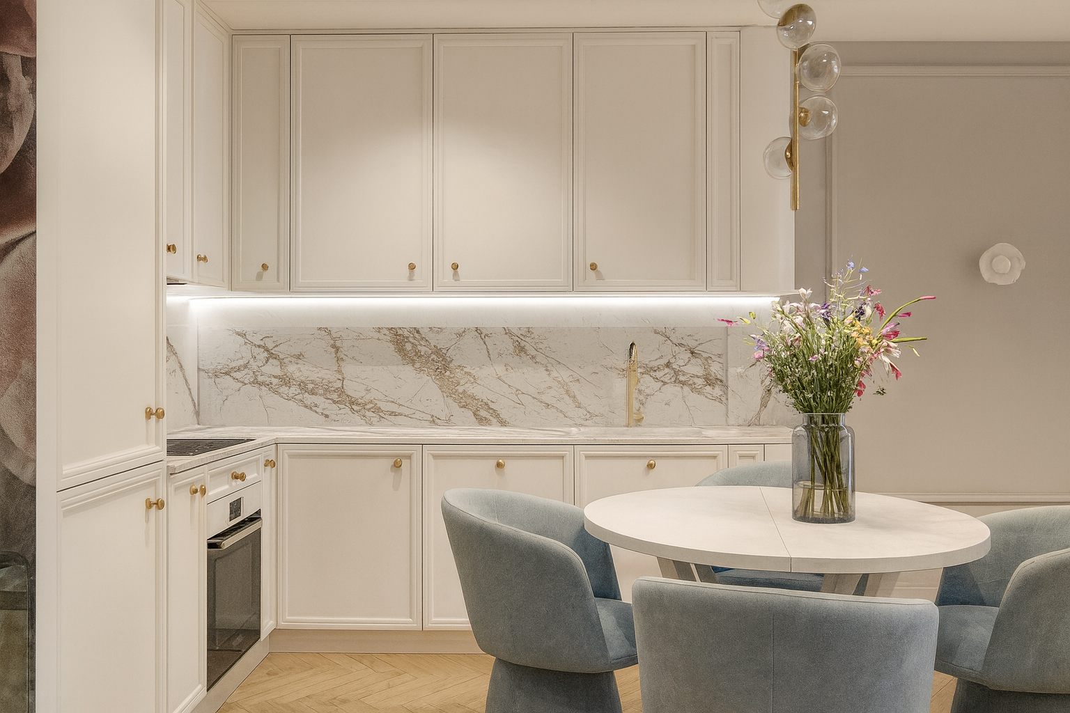 Kompleksowa realizacja wnętrza przy Telewizyjnej w Warszawie – cała aranżacja